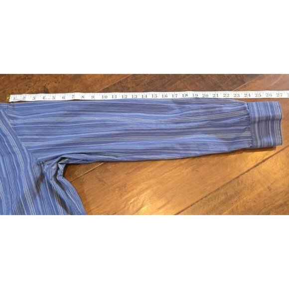 Joseph by Jos A Banks Button Up Shirt Mens‎ Long Sleeve Blue Striped XL EUC - Picture 6 of 11